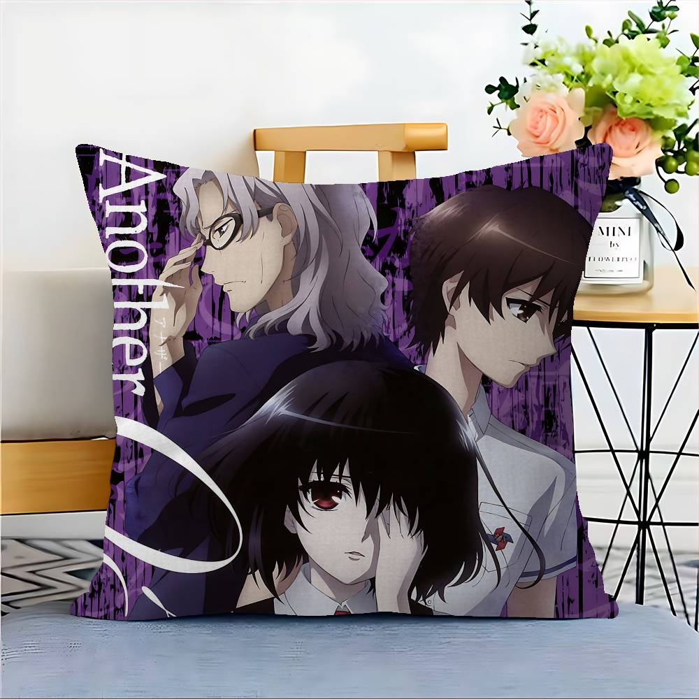 Japanese Horror Anime Another Pillowcase Toon Gift Cushion Cover Bedroom Home Sofa Chair Seat Decor Pillow Case