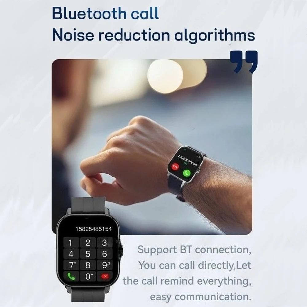 Smartwatch Android Phone 1.44''Inch HD Screen Bluetooth Call Blood Oxygen/Pressure Monitoring Smart Watch Women Men Gift