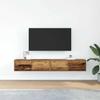 VidaXL Meubles TV 2 pcs vieux bois 80x31x25,5 cm bois d'ingénierie, banc TV, meuble hifi, centre de divertissement, buffet 861523