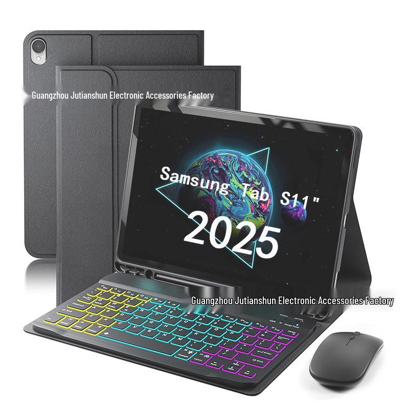 Samsung Galaxy Tab S 11" Case with Colorful Bluetooth Keyboard & Pen Slot X736
