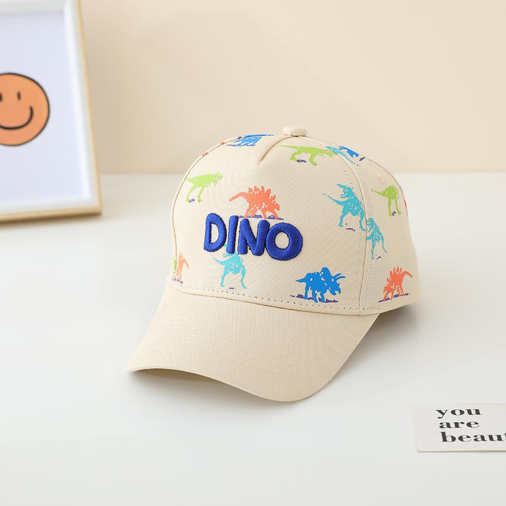 Children 's Sports Hats School Baby Boy Baseball 2026 Summer Embroidered Dinosaurs Outdoor Kids Caps for 2-8Years Adjustable