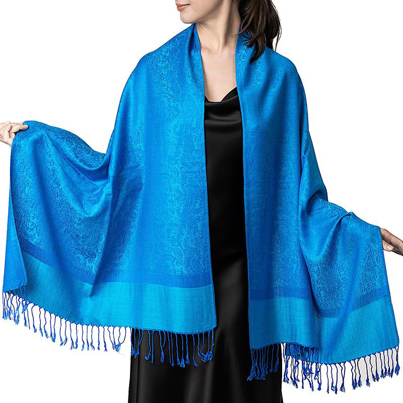 New Fashion Jacquard Women's Scarf Winter Long Soft Shawl Women's Printed Pattern Headband Comfortable and Warm