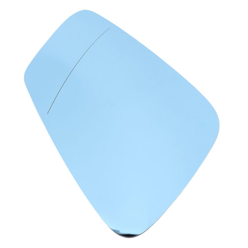 Heated Mirror Glass with Backing Plate Blue Exterior Side View Flat Mirror Glass Replacement for 525i 528i 530i 535d