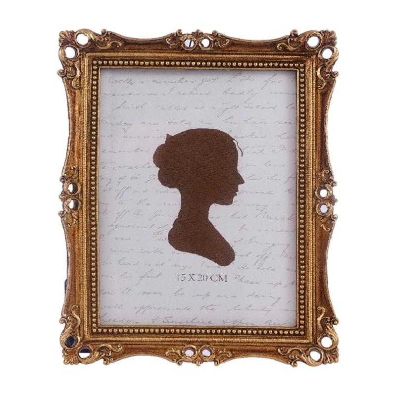Antique Ornate Square Photo Frame for Tabletop Wall Display,Retro Picture Frame,Decorative Photo Frame Home Decors