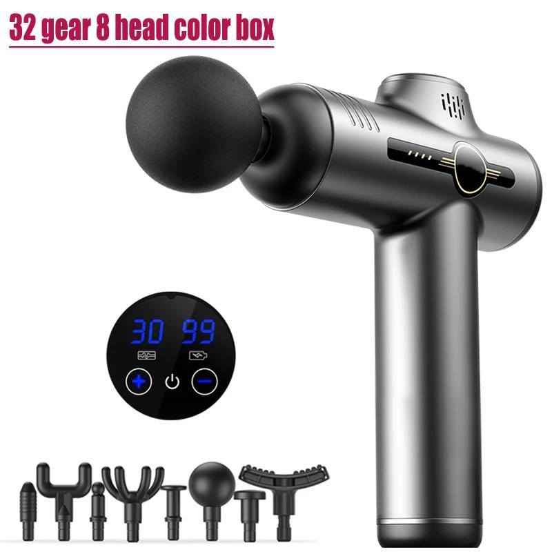 

Мини Массажный Пистолет Электрический Шок Расслабление Мышц Вибрация Фитнес Массажер Для Тела Шеи Спины Женский Домашний Дорожный Фасциальный Пистолет Type C Charge