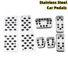XSW3 Steel Car Gas Fuel Pedal Set Brake Pedals Rest Foot Pedal Covers for Focus 2 3 4 MK2 MK3 MK4 RS Kuga Escape Accessories
