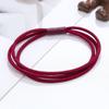 Handmade 3-in-1 Hair Loop with High Elasticity Headband for Girls, Colorful Rubber Bands for Accessories