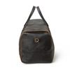 Personalized Full Grain Leather Duffle Bag: Burgundy Monogrammed Weekender