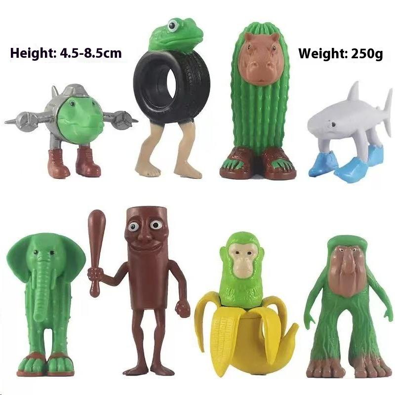 

5/6/8 шт. Бомбардино Крокодил Шимпанзини Бананини Модель Тунг Сахур Фигурки Игрушки Куклы Итальянский Маразм Тралалеро Тралала Фигурки