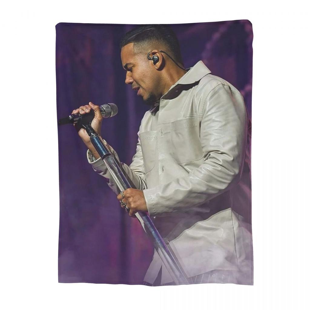 Latin Singer Romeo Santos Blanket Soft Warm Flannel Throw Blanket Bedspread for Bed Living room Picnic Travel Home Couch
