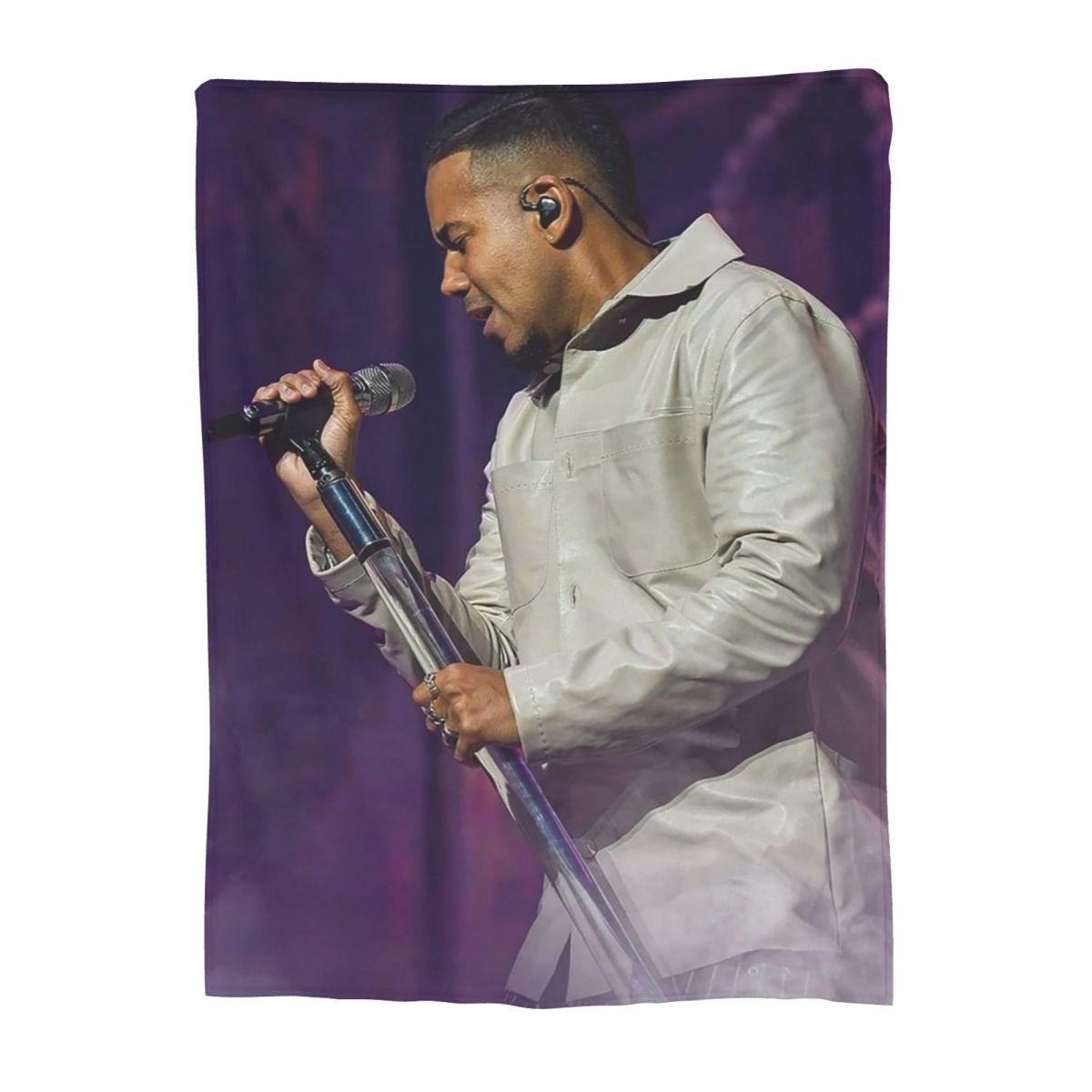 

Latin Singer Romeo Santos Blanket Soft Warm Flannel Throw Blanket Bedspread for Bed Living room Picnic Travel Home Couch 100cmx150cm