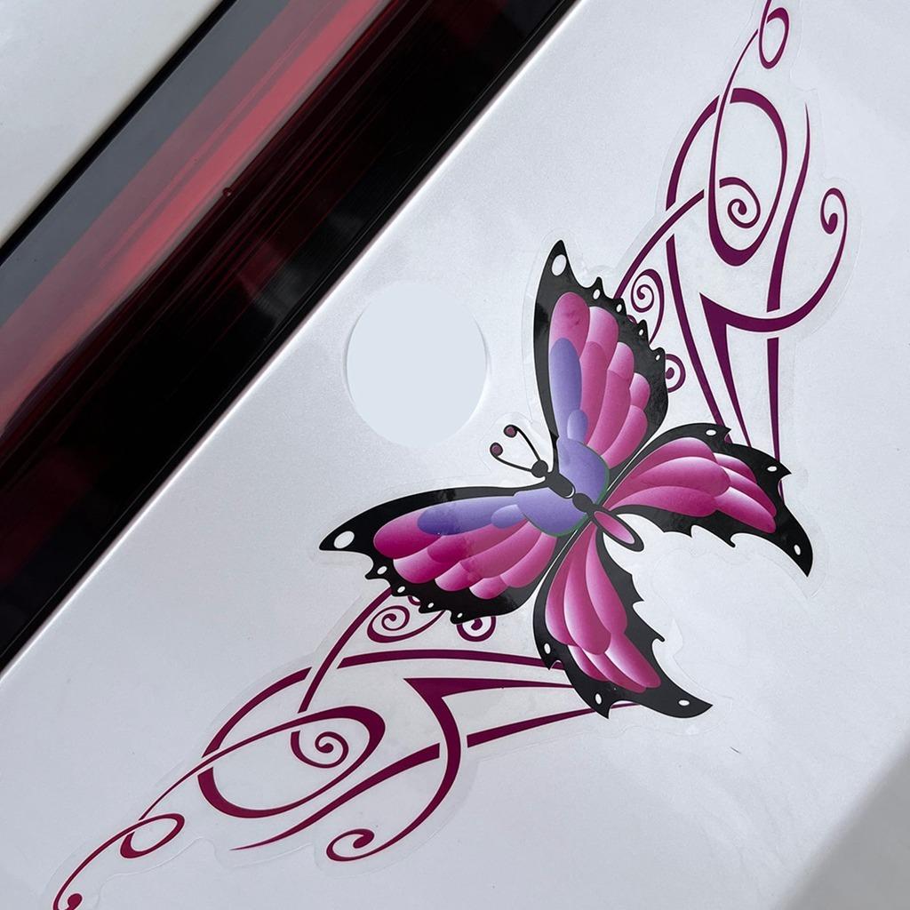 Car Sticker 3D Butterfly Vehicle Styling Butterfly Swirl Sticker Decal for Car Body, Window & Women’s Car Accessory