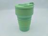 Creative Portable Folding Silicone Coffee Cup with Lid and Custom Logo