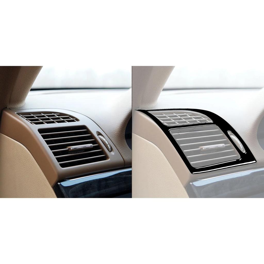 Für Benz E Klasse W211 2003-2009 Zubehör Auto Schwarz Innen Instrument Air Outlet Trim Aufkleber Kunststoff Dekoration