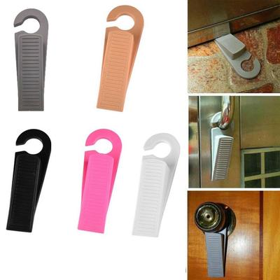 2PCS Rubber Hook Door Stop Doorstops Door Block Reusable Door  Wedge  Floor