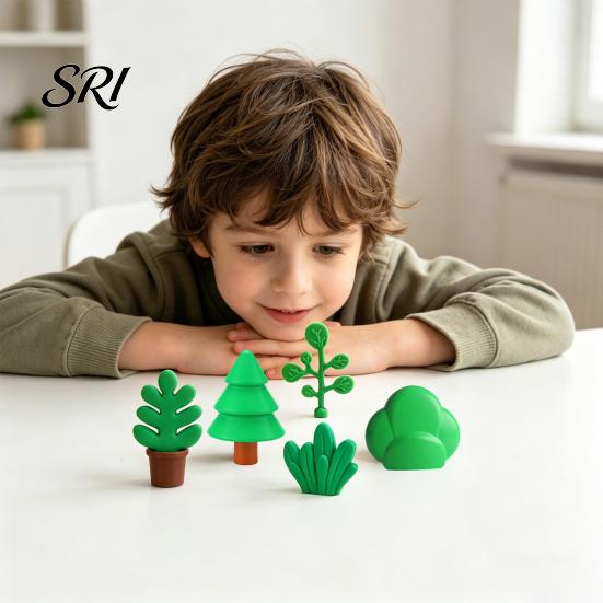 Mini Building Block Toy Tree Cactus Leaf Flower Bush Greenery Plants Construction Brick Replacement Compatible with Classic Blocks Builders