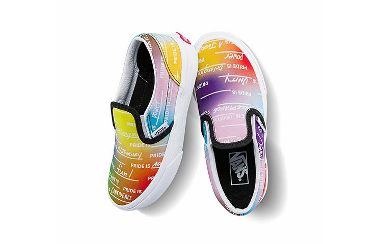 Vans Slip on Casual Low top Kids' Skateboarding Shoes Multicolor Children Aged 3 7 Years Old VN0A7Q5GASA