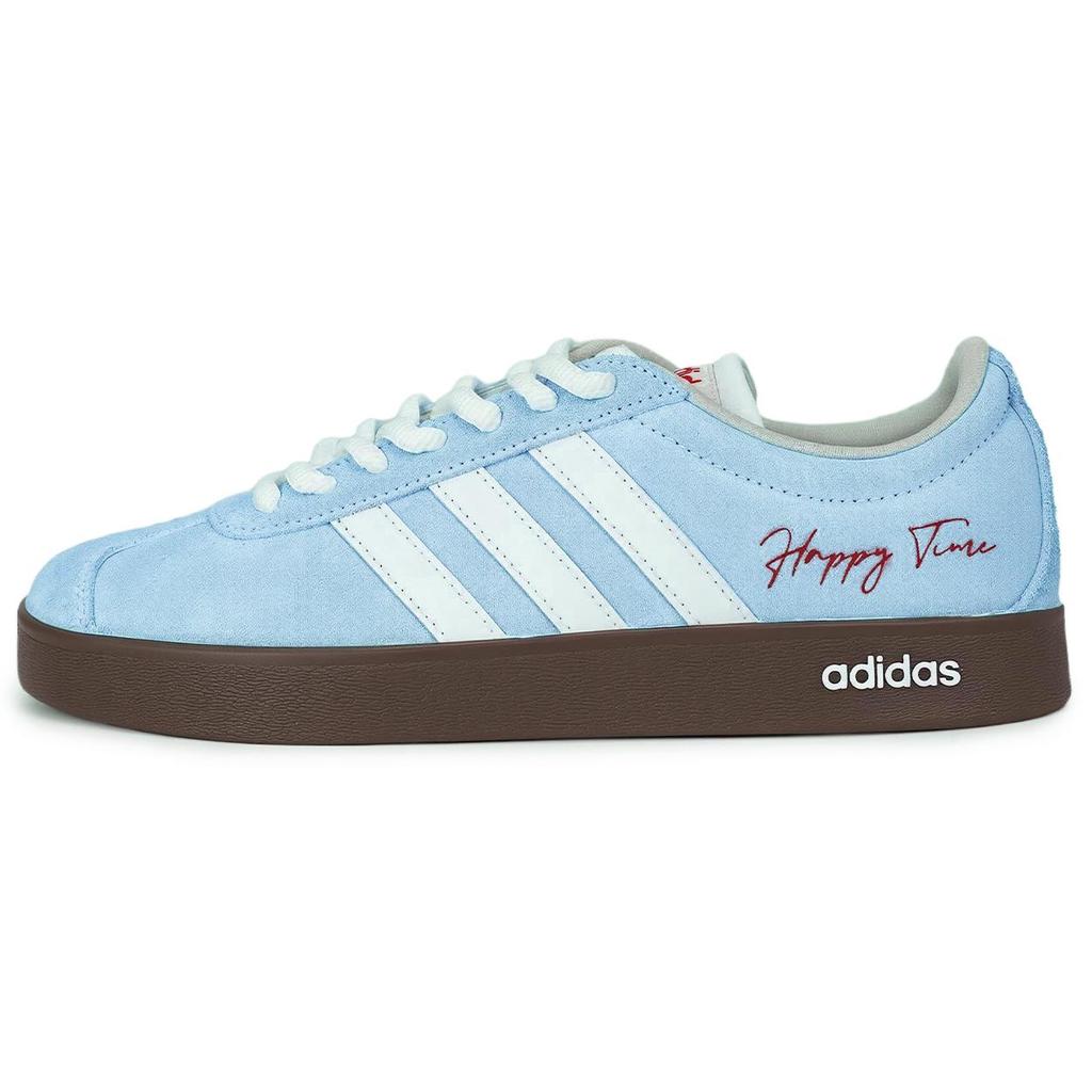 Adidas Vl Court Classic Slip Resistant Lightweight Low top German Army Trainers Unisex Pure Blue JS3003(Team417-bag)