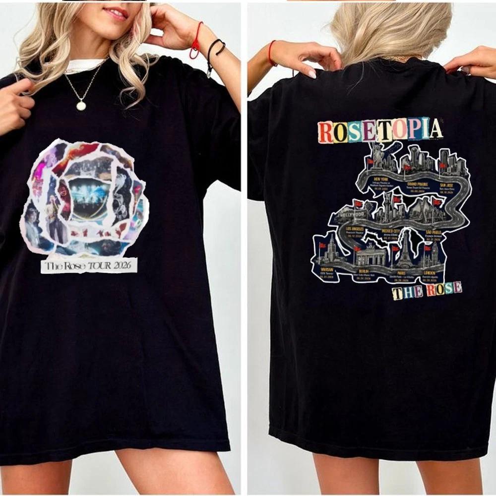 The Rose Tour 2026 Shirt, The Rose Rosetopia Tour T-shirt, The Rose Rockband Fan 3XL