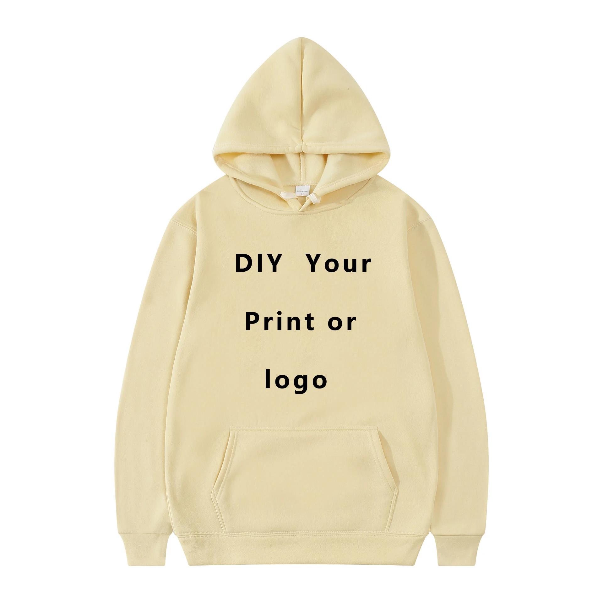 

Your Own Design Brand Logo/image Personalize Anywhere Men Women DIY Hoodie Sweatshirt Casual New Fashion High Quality 3XL