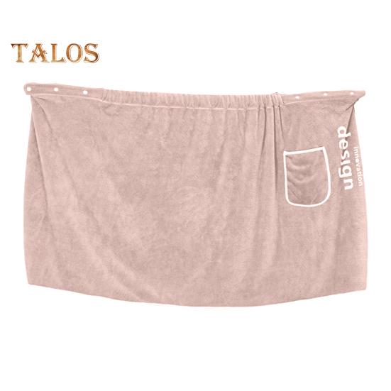 Toalla de baño para hombre con bolsillo, forro polar coral, absorción rápida, cintura ajustable, cierre de botón, toalla envolvente, falda, toallas de sauna, bata envolvente para hombre, para gimnasio, spa, playa