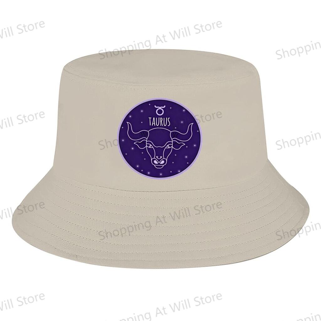 Taurus zodiac stars Unisex Foldable fisherman hat Men And Women Outdoor sports cap Creative Gift