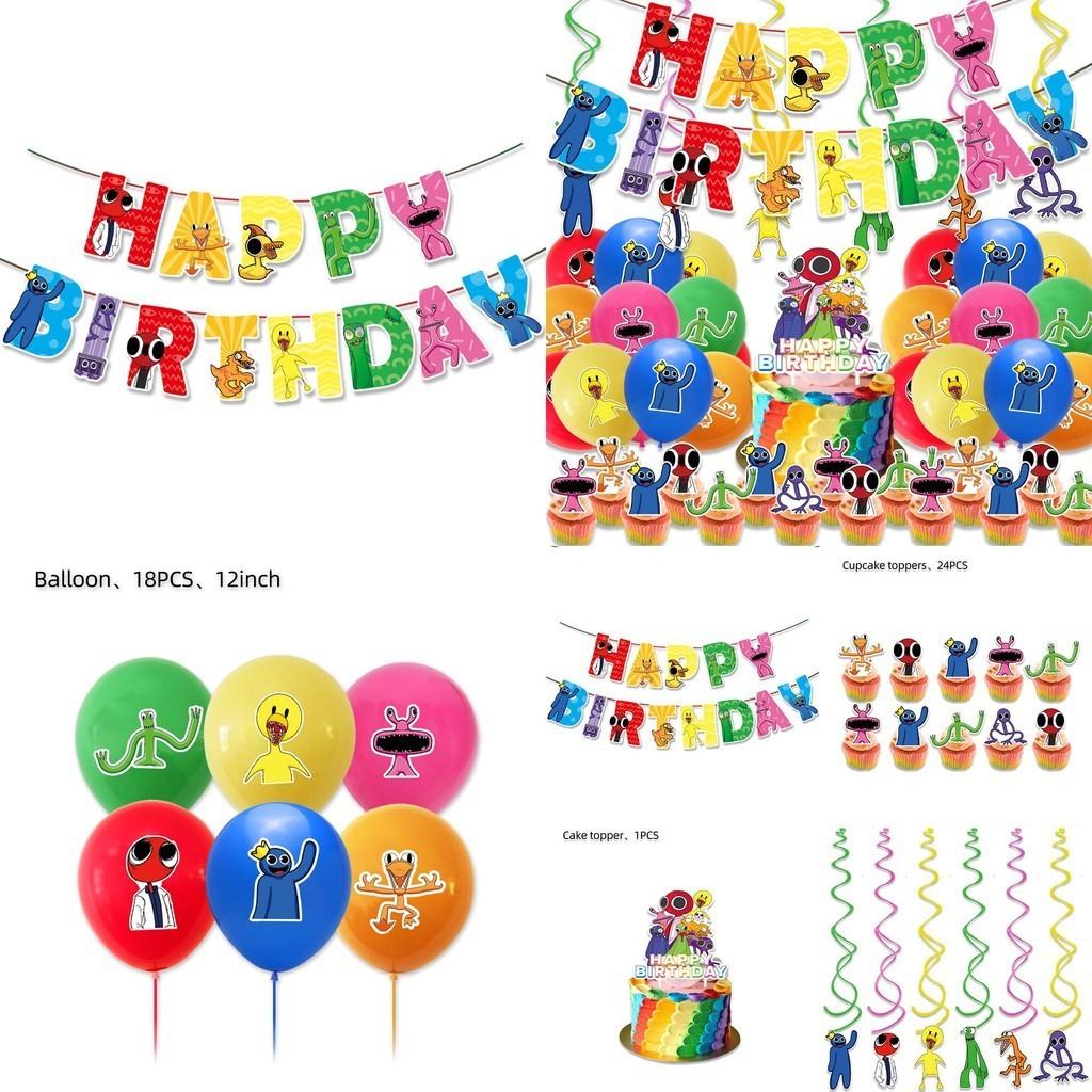 Vibrant Roblox Rainbow Friends Birthday Party Decorations Supplies Kit For Kids
