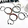 Natural Stone Bracelet - Adjustable Woven Necklace Jewelry with Tiger Eye Stones