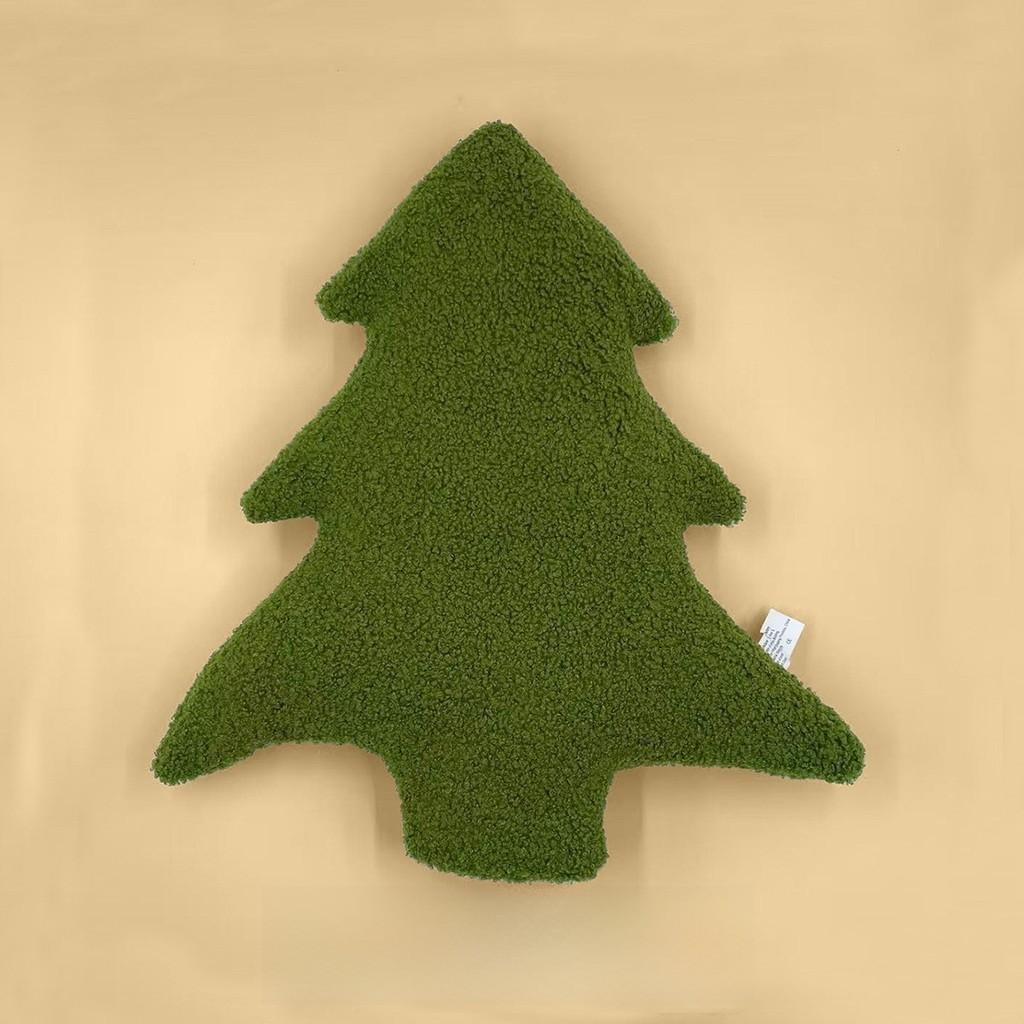 Christmas Tree Plush Pillow Decorative Cushion For Holiday Home Decor
