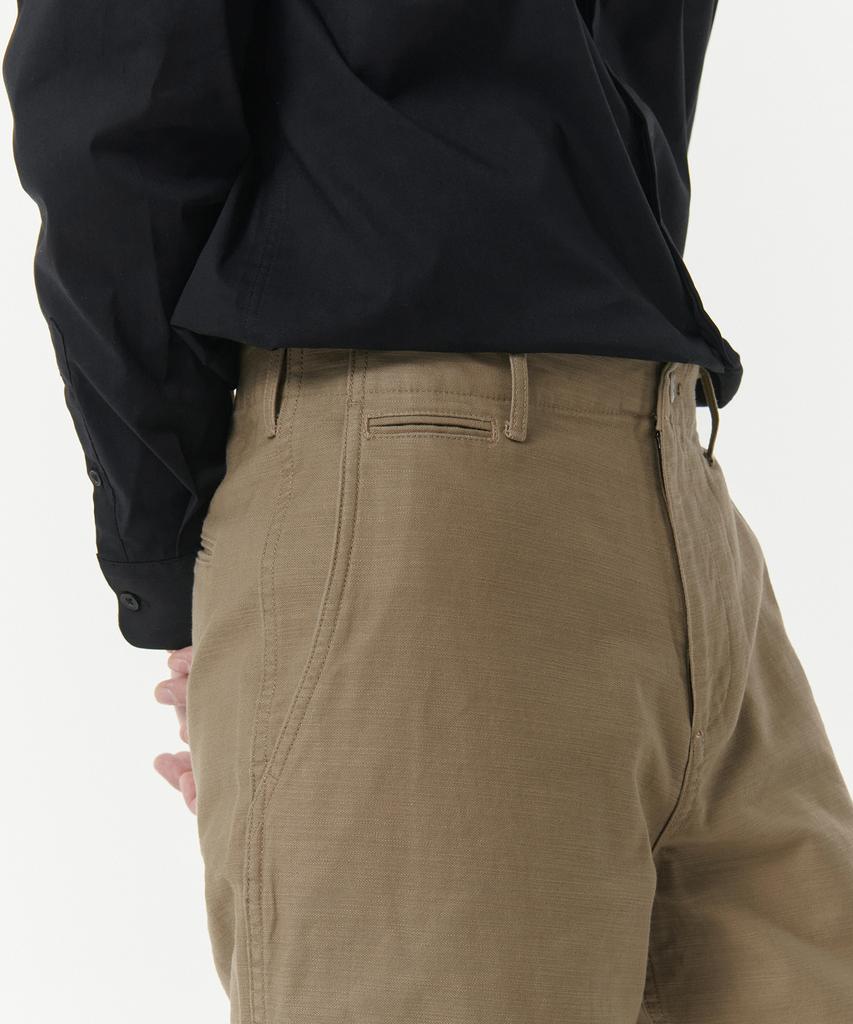 MUSINSA STANDARD Back Satin Officer Pants [Sand Beige]