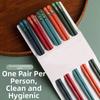 10Pairs Zinc Zinc Alloy Colourful Chopsticks Set Chinese Style Sushi Chopsticks  Hotel