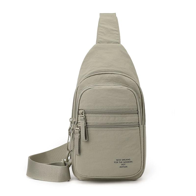 Men s Chest Bag Outdoor Commuter Multi-Layer Crossbody Bag