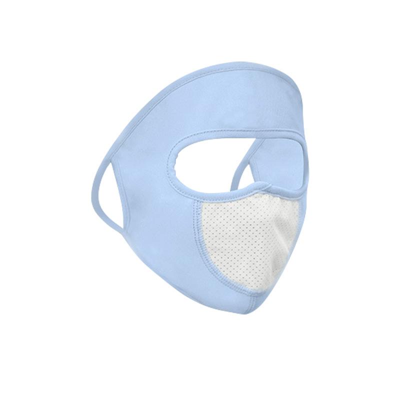 Sonnenschutzmaske aus Eisseide, für Outdoor-Sportarten, Anti-UV-Gesichtsmaske, Radfahren, atmungsaktive Anti-Staub-Gesichtsabdeckung, Ohrmaske zum Aufhängen für Frauen und Mädchen