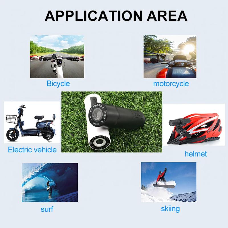 Motorcycle Dashcam, HD 120° Wide-angle Sports Camera, Video Recorder for Bicycles, Motorcycles, and Cars