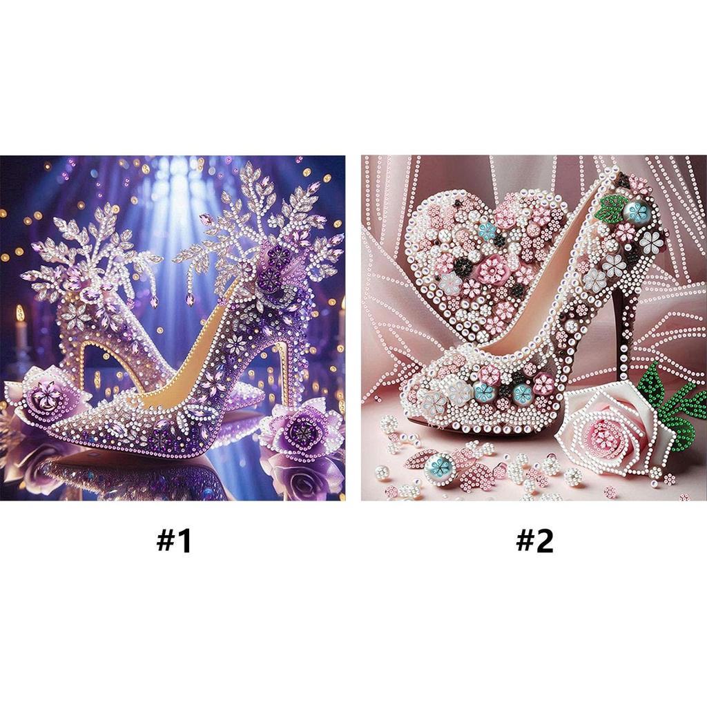 Dream High Heels DIY Gem Art Diamond Painting Kits for Gift Home Wall Decor Crystal Rhinestones Diamond Painting 11.81x11.81in
