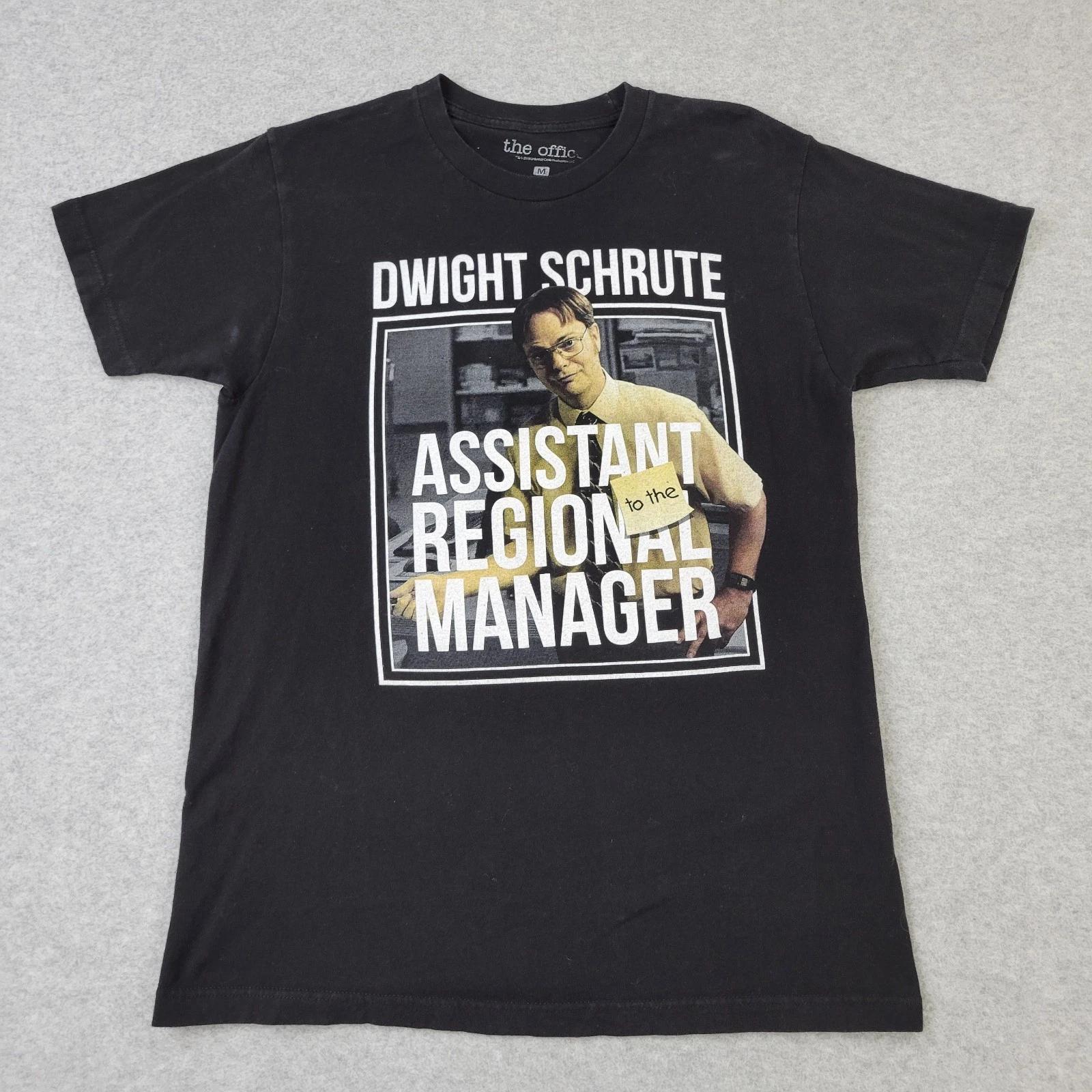 Dwight Schrute The Office Shirt Mens Medium Black Assistant Regional Manager L