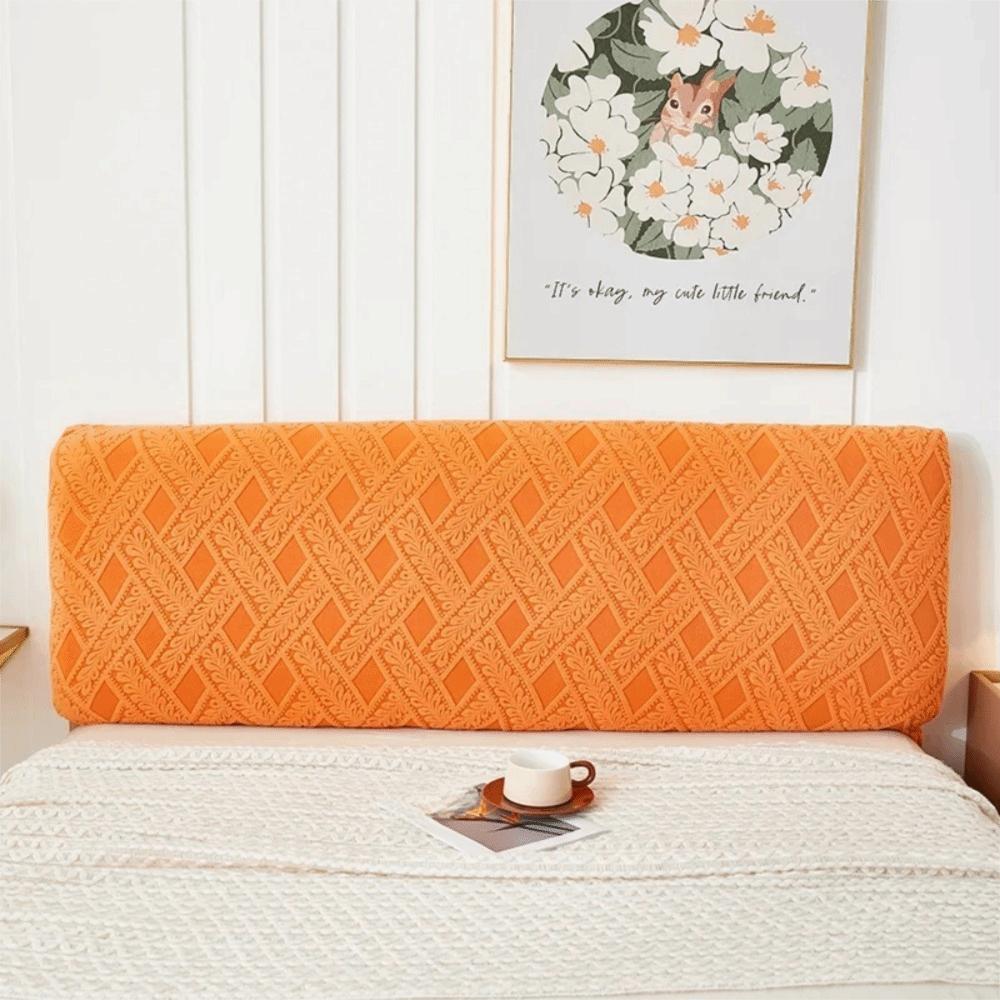 Washable Elastic Jacquard Bedhead Cover Dustproof Non-slip Bed Head Slipcover Soft All-inclusive Bedside Protector Home