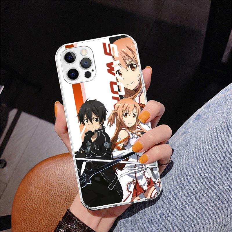 Anime Sword Art Online SAO Phone Case For iPhone 17 Air 16 Pro Max 16E 15 + 14 Plus 11 12 13 Mini 7 8 SE Gift Print Cover Fundas