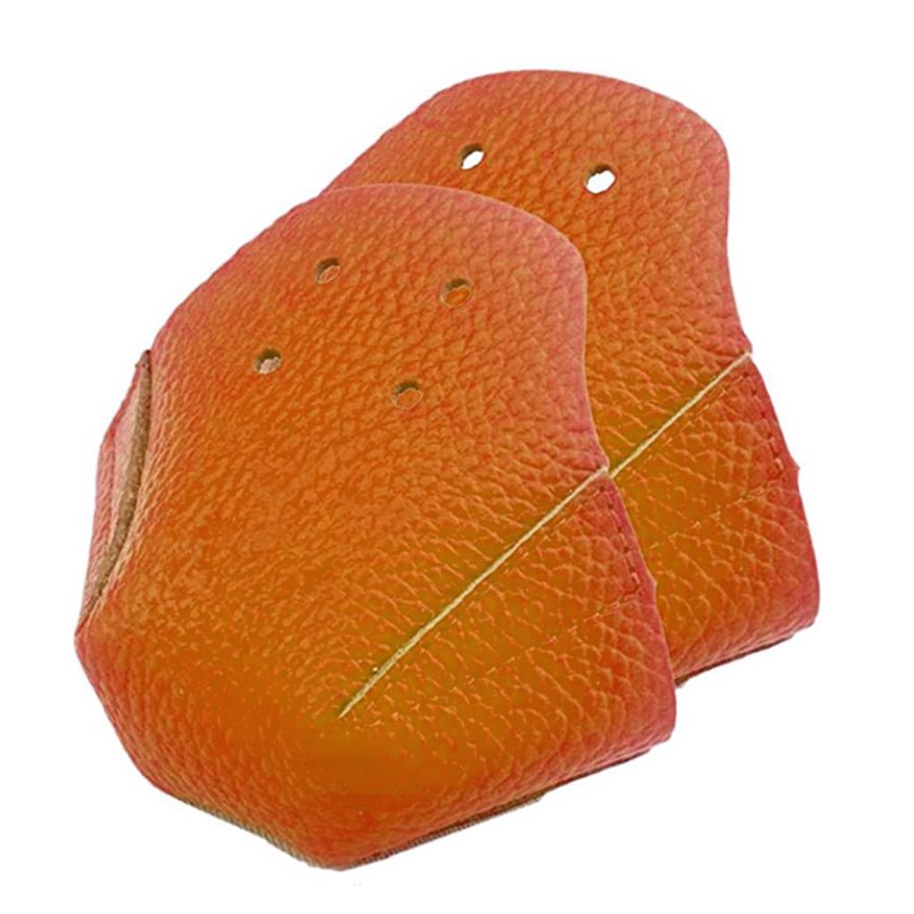 1 Pair Skates Roller Anti-friction Feet Toe Cap Guard 4 Hole Leather Skating Cover Protectors for Outdoor Sports Training