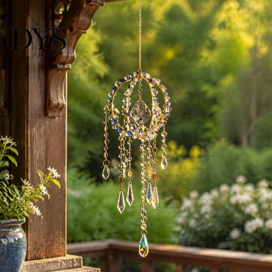 Unique Housewarming Gift Crystal Suncatcher Hanging, Ball Prism Rainbow Maker Pendant Sparkling for Garden Patio Backyard Car Home Indoor Outdoor