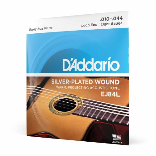 

D Addario Gypsy Jazz Guitar Strings, Light, Loop End, .010-.044, EJ84L