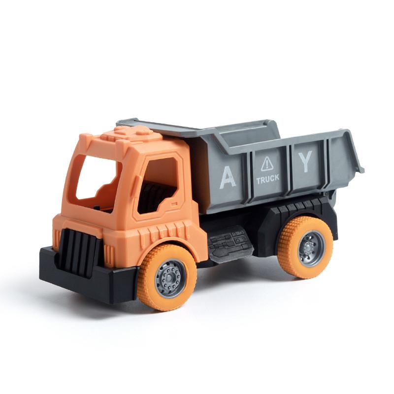 Excavator Bulldozer Transport Truck Mixer Truck Kid Toy With Movable Joints For Toddler Play