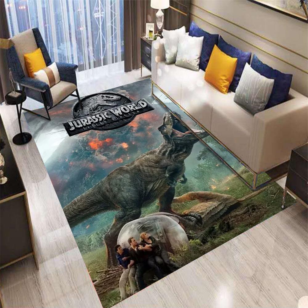 

Ковер с принтом Мир динозавров Парка Юрского периода для спальни, гостиной, забавный мультяшный ковер, напольный коврик 40x60cm