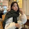 Autumn/Winter Style Women'S Scarf Korean Style Versatile Thickened Shawl Warm Neck Warmer