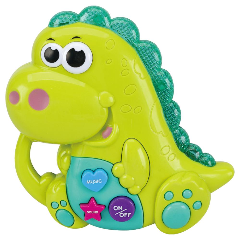 1138 Cartoon Dinosaur Baby Kids Musical Educational Toy Electronic Piano with Light