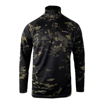 Speero Mens Armour Camo Quarter Zip Midlayer