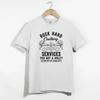 Rock Hard Caulking Services T Shirt Funny Contractor Construction Humor Vintage Washed Streetwear Unisex Top For Everyday Wear