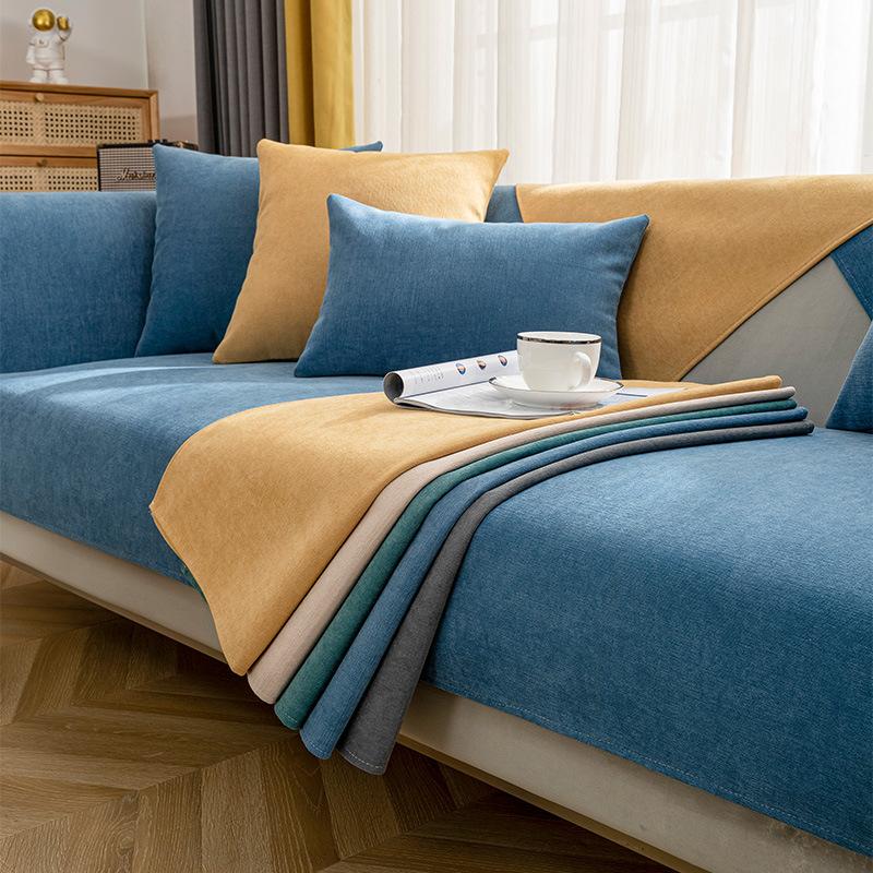 

Подушка для дивана из шенилла Four Seasons Universal Simple Modern Нескользящая подушка, устойчивая к пятнам, плотный чехол для дивана, полотенце 70*70cm