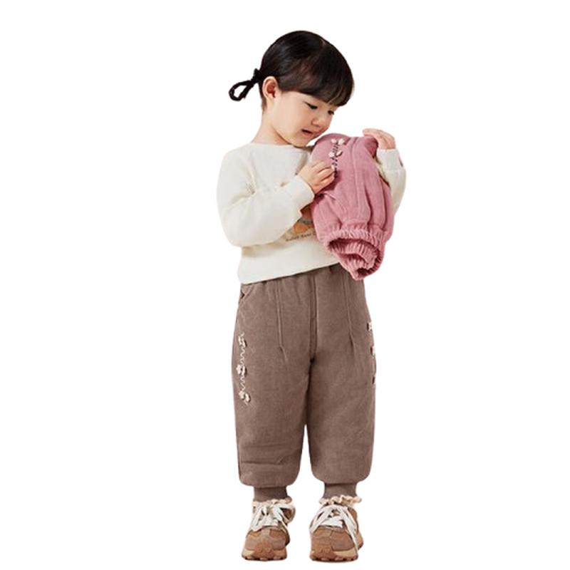 Joyncleon Girls  Fleece-Lined Winter Warm Cotton Pants 110 (95-103cm)