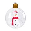 Transparent Inflatable Christmas Ornament Lightweight Spherical with Inner